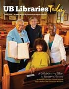 UB Libraries Today Winter 2024 Cover. 