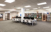 Photo of the third floor of Abbott Library, where Architecture & Planning is located. 