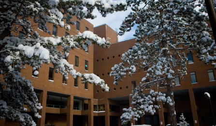 Lockwood Memorial library exterior. 