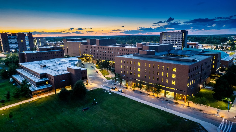 Exterior of Lockwood Library.