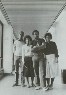 Members of the Black Student Union, 1983. 