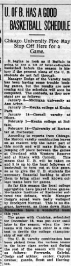 U of B has a good basketball schedule. 