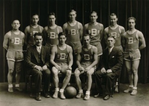 1930-1931 Buffalo Bulls Basketball team photo. 