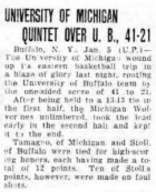 Michigan over UB. 