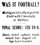 WAS IT FOOTBALL. 