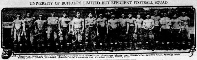 1916 Buffalo Football team photo. 