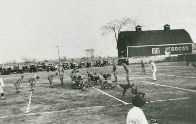 Practice before Rotary Field was built. 