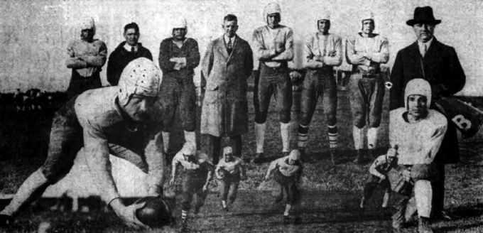 Collage of team photos, Oct 12 1929. 