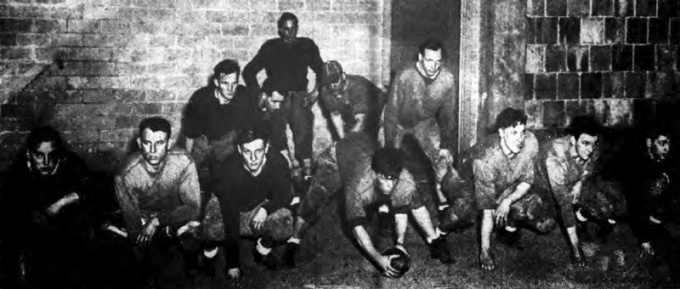 spring practice indoors 1940. 