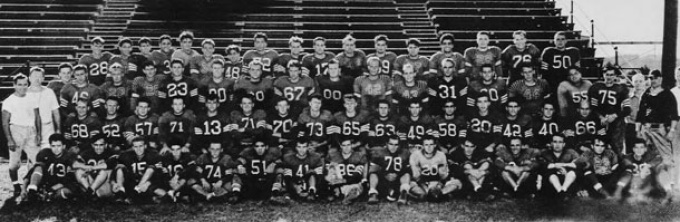1947 Buffalo Bulls Football team photo. 