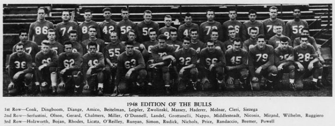 1948 Buffalo Bulls Football team photo. 