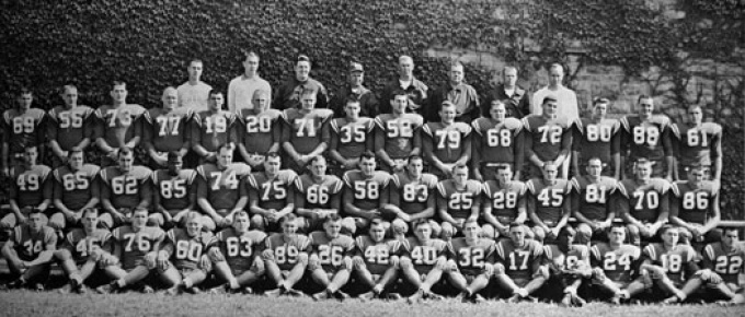 1958 Buffalo Bulls Football team photo. 