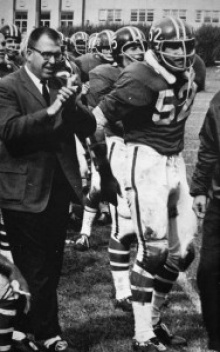 Dick Offenhamer with player. 