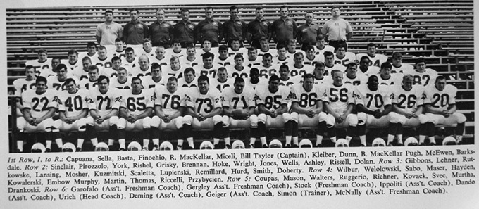 1966 Buffalo Bulls Football team photo. 