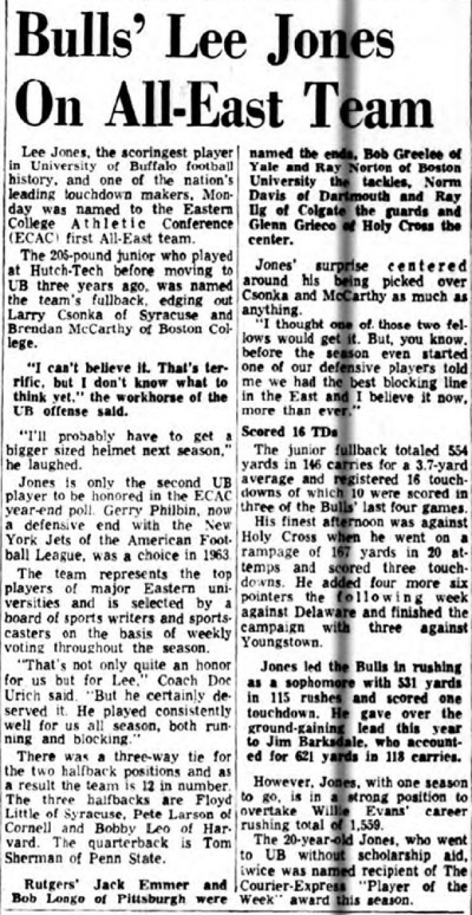 Lee Jones on All East Team. 