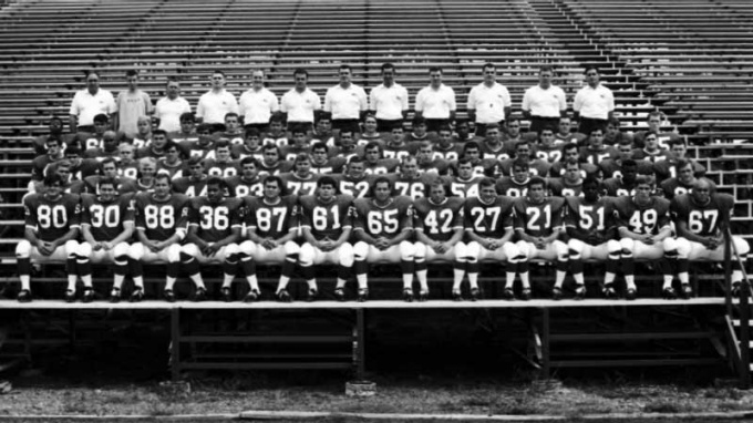 1967 Buffalo Bulls Football team photo. 