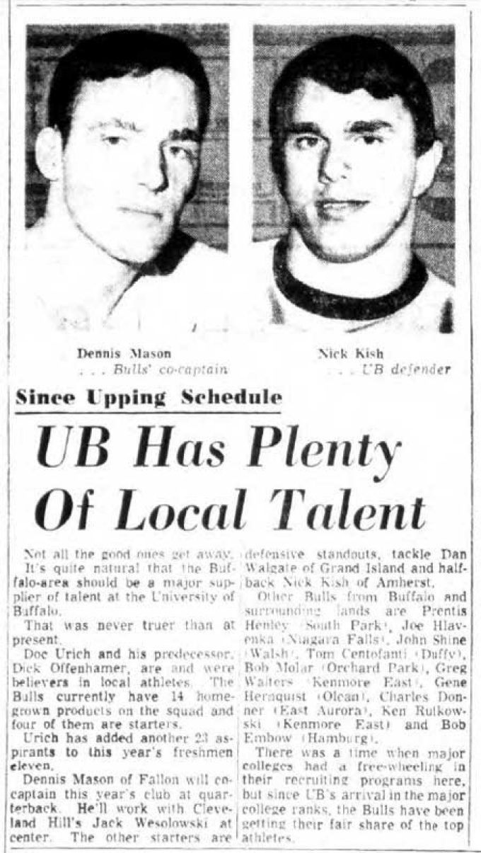 UB has plenty of local talent. 