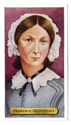 Front of Florence Nightingale card. 