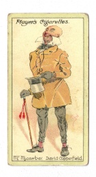 Front of David Copperfield Player's Cigarettes card. 