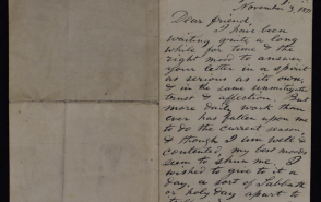 Two-sided letter written with black ink on paper. Headed "Washington City, U.S." and is addressed to "Dear friend". 