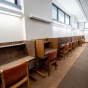 Picture of Abbott Library 3rd floor individual study seating. 