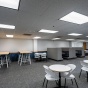 Picture of the Abbott Library basement study area. 