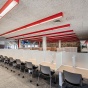 Picture of Lockwood Library 5th floor individual study seating. 