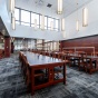 Picture of Silverman Library 3rd floor grand reading room. 