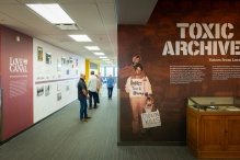 TOXIC ARCHIVES exhibit. 