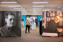 Creeley exhibit in Special Collections.