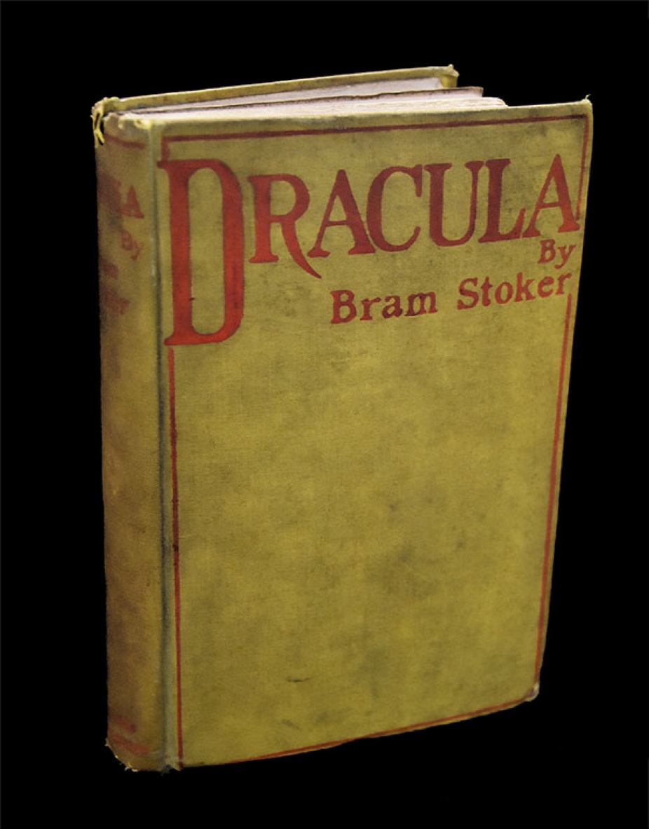 Front cover of the first edition of Bram Stoker’s Dracula. 