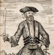 Illustration of Edward Teach. 