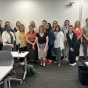 Group of UB librarians gather for a photo during the evidence synthesis training workshop. 