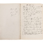 Notebook of Dr. Matzinger's handwritten notes and observations regarding President McKinley's autopsy. 