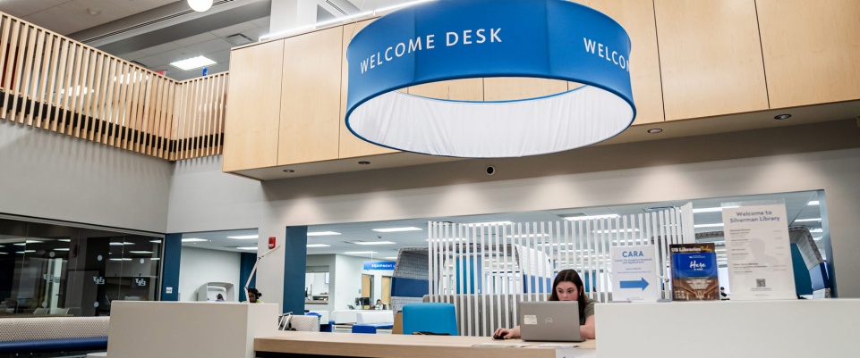welcome desk. 