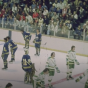 The Buffalo Norsemen play the Buffalo Sabres in a hockey game. 