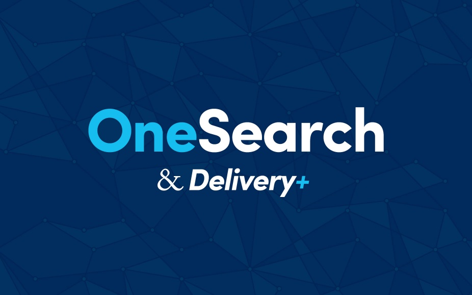 OneSearch and Delivery+ header.