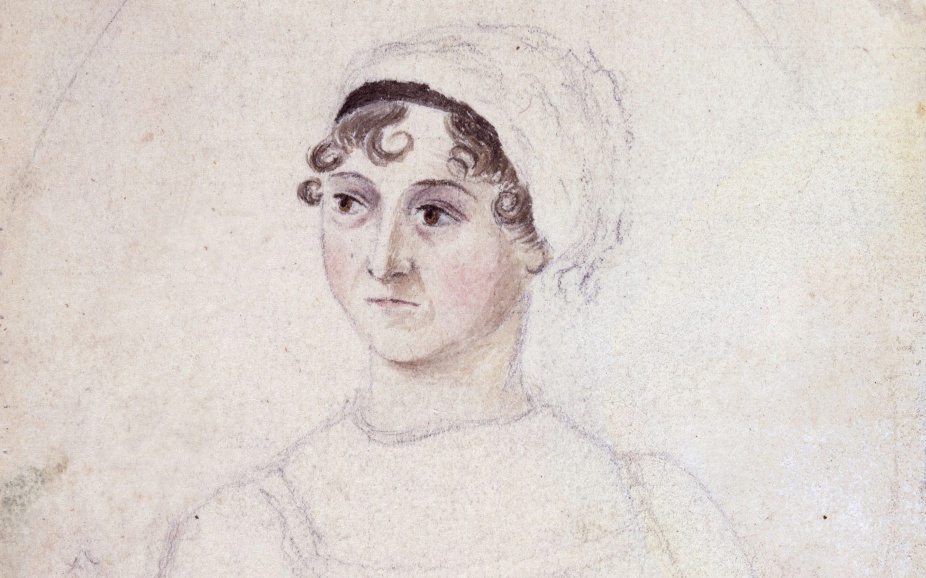 Drawing of Jane Austen.