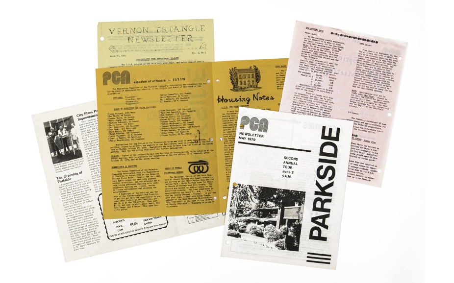 Recently digitized archival editions of the Parkside Community Association newsletter from 1979.
