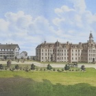 Almshouse building drawing. 