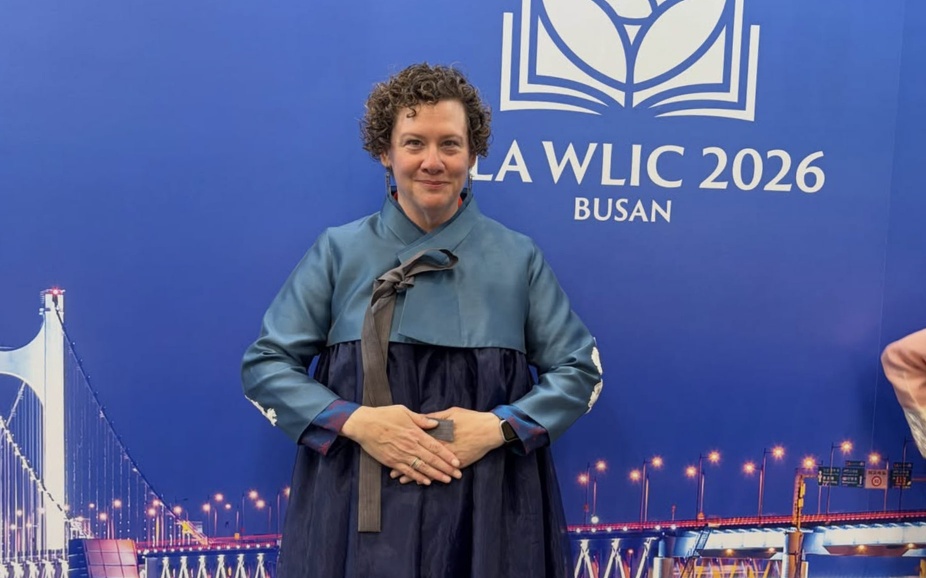 Evviva Weinraub Lajoie at IFLA. 